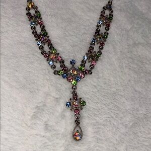 Multicolor Crystal Rhinestone Luxury Necklace Choker